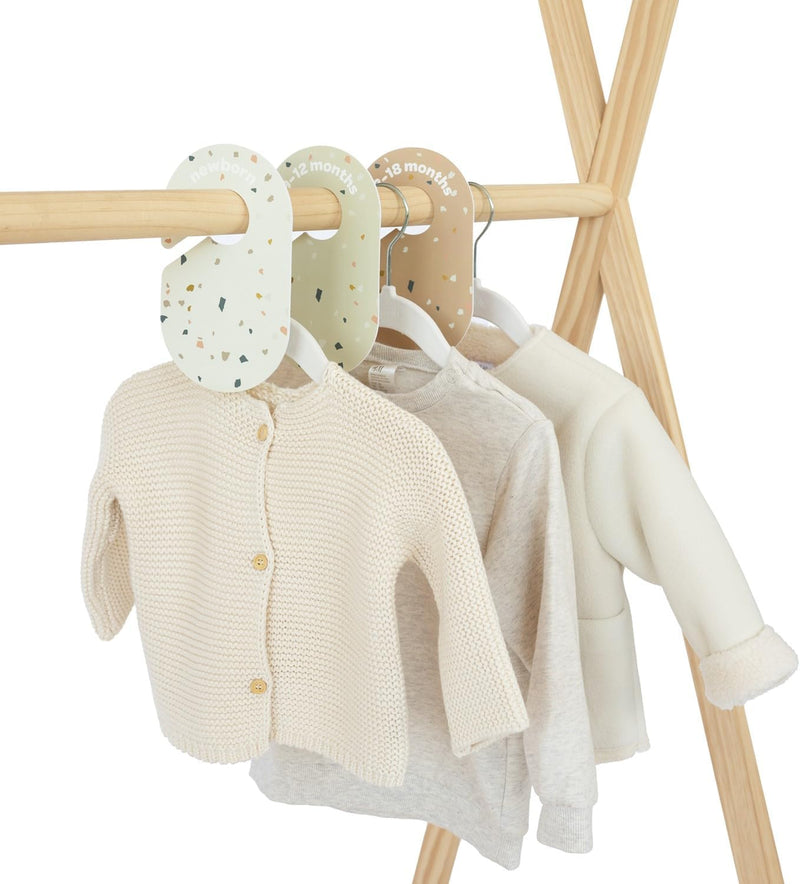 3 Sprouts Baby Hangers, Non-Slip Velvet Hangers, Kids Hangers - Pack of 15 - Pink