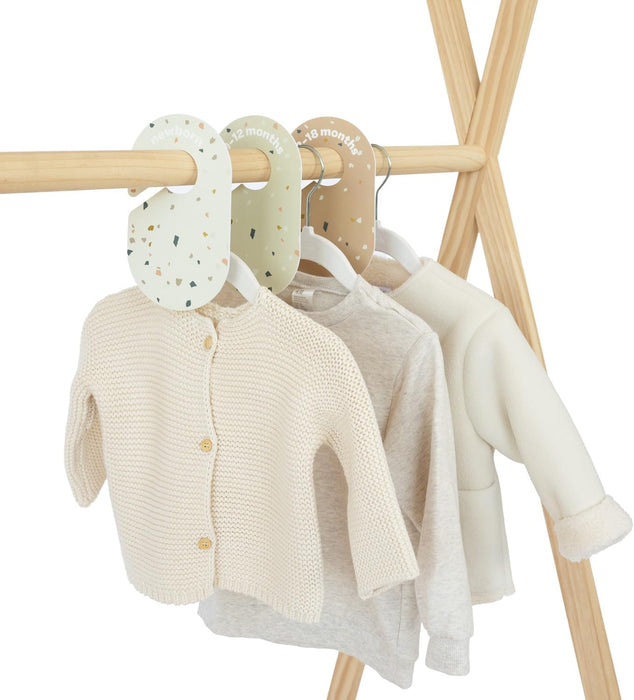 3 Sprouts Baby Hangers, Non-Slip Velvet Hangers, Kids Hangers - Pack of 15 - Pink