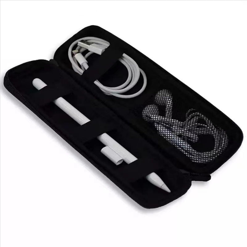 Black Hard Pencil Case EVA Hard Shell Pen Case Holder for Executive Fountain Pen and Stylus Touch Pen