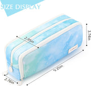 CICIMELON Large Capacity Pencil Case 3 Compartment Pouch Pen Bag for School Teen Girl Boy Men Women (Dream)