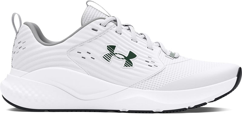 Charged Commit Tr 4 mens Shoes - (106) White/Mod Gray/Forest Green