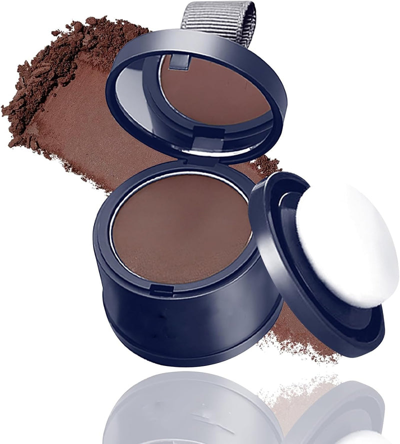 Black Hairline Powder, Hair Loss Cover Up Powder, Hair Fibers for Thinning Hair, Instantly Root Touch Up H-air Color for Gray H-air Coverage, Sweatproof Hairline Shadow P-owder (Deep Coffee) - Deep Coffee
