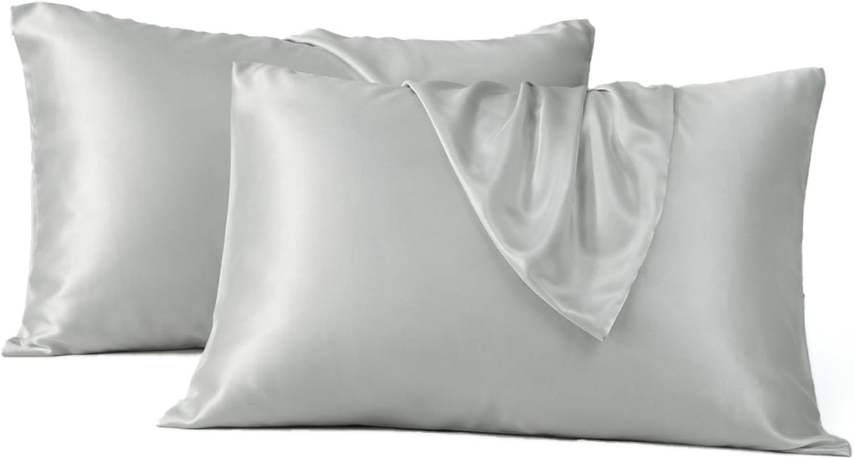 DONETELLA Satin Silk Pillowcases for Hair and Skin Soft & Smooth Pillow Covers, King Size 50x75 CM, Set of 2 Envelope Closure, No Pillow Insert (غطاء الوسادة) – image 3