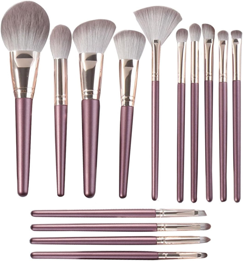 Makeup Brushes Set 14Pcs Premiun Synthetic Makeup Brushes for Foundation Eyeshadow Concealer & Blush Cosmetics Brush Set Gifts for Women Girls