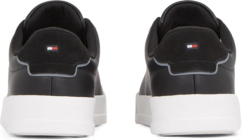 Tommy Hilfiger Men’s Detail Essential Leather Court Trainers