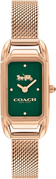 CADIE Women Watch, Analog - GREEN / ROSE GOLD