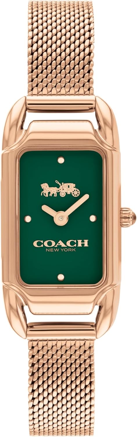 CADIE Women Watch, Analog - GREEN / ROSE GOLD