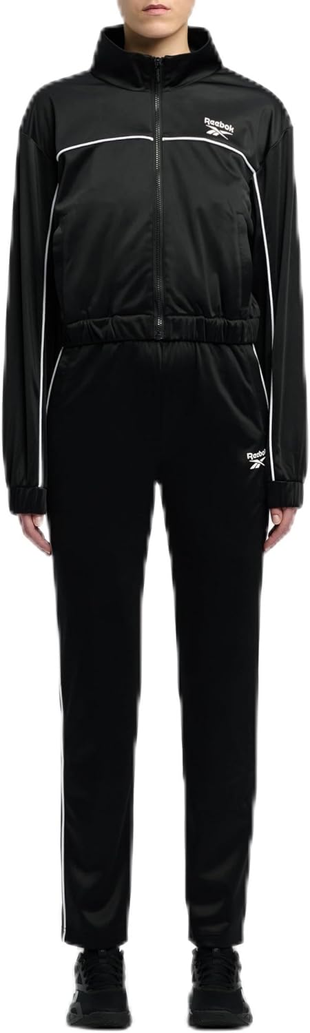 Justine Piping Tracksuit 2Pc Tracksuit For Women'S Black M