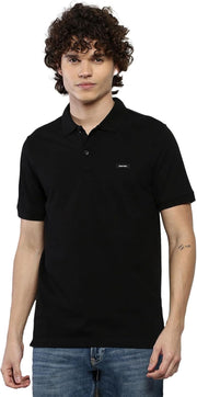Men Pique Slim Polo Shirt Pique Slim Polo Shirt (pack of 1) - black
