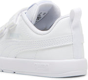 Courtflex unisex-baby Sneakers - PUMA White-PUMA White-Silver Mist