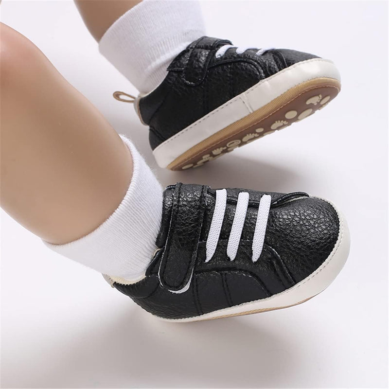 E-FAK Baby Shoes Boys Girls Infant Sneakers Non-Slip Rubber Sole Toddler Crib First Walker Shoes