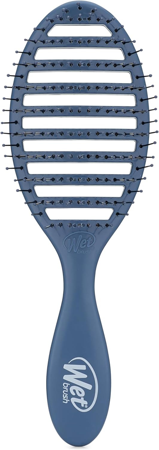 Wet Brush Speed Dry Hair Brush - Color Wash, Watermark - Vented Design and Ultra Soft HeatFlex Bristles Are Blow Dry Safe With Ergonomic Handle Manages Tangle and Uncontrollable Hair - Pain-Free