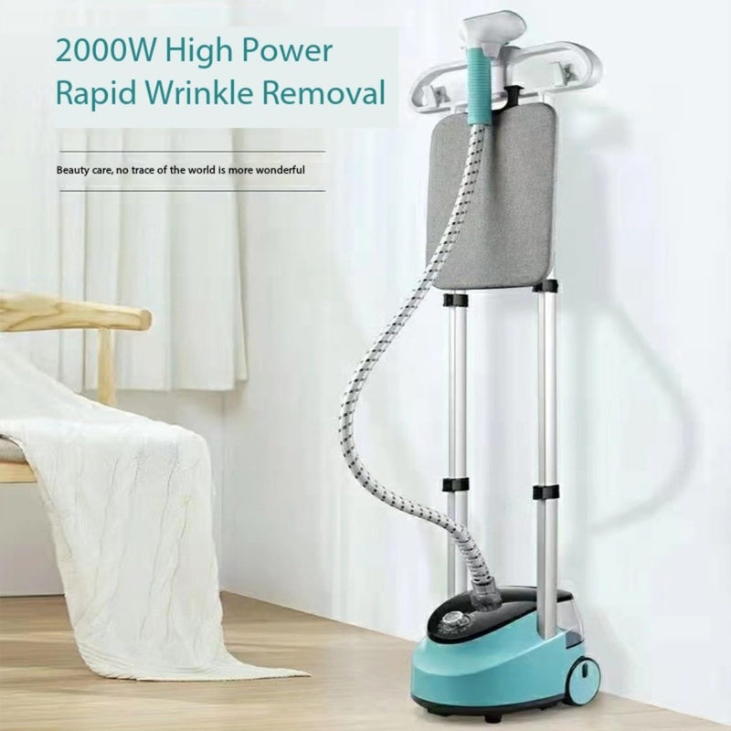 Xisiciao Standing Garment Steamer for Clothes, 2000W Clothes Garment Steamer With Height Adjustable Ironing Board, Steamer Clothes, Steam Iron for Clothes, Steam Iron Stand Household and Commercial