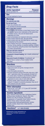â Creamy Acne Wash with 4% Benzoyl Peroxide Reduces Blemishes and Exfoliates Skin Cells â 6 oz (3 Pack)