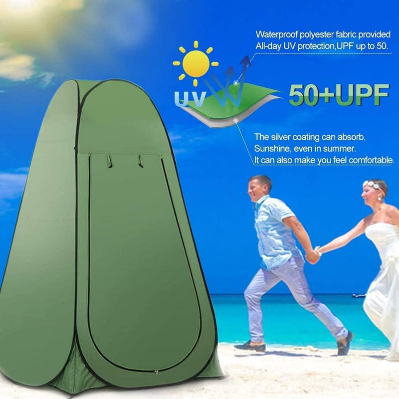 SKY-TOUCH Outdoor Changing Clothes Tent, Pop Up Shower Tent, Portable Folding Toilet Tent with Carry Bag, Beach Dressing Changing Room, Outdoor Tent Suitable for Shower/Toilet/Camping/Beach