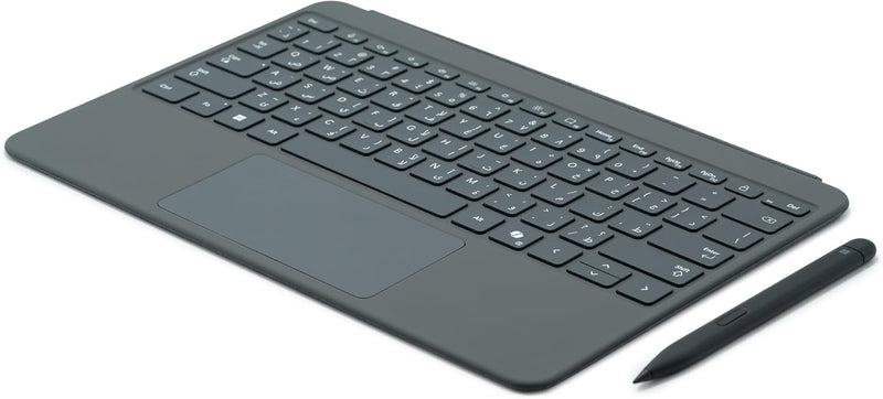 Surface Pro Keyboard with Slim Pen 2 Bundle for Surface Pro 12" Device, Alcantara Material Slate-English/Arabic