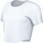 Women W Nk One Fitted Df Ss Top Top - WHITE/(BLACK)
