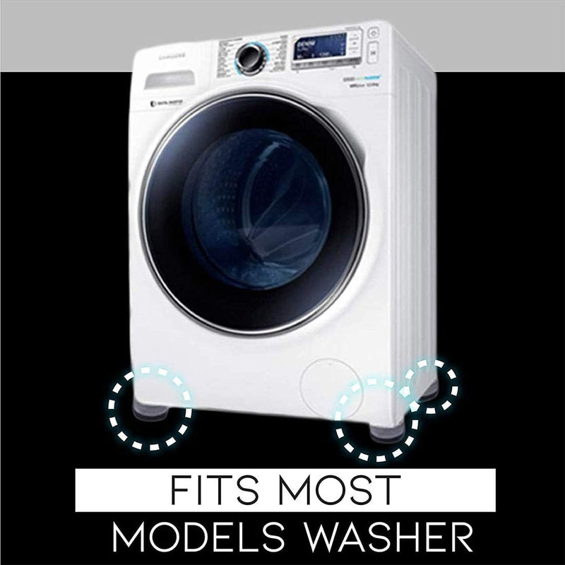 KOOLTI 4PCS Shock and Noise Cancelling Washing Machine Support, Anti-Vibration Pads for Washer and Dryer, Foot Pads for All Washers