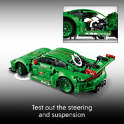 Technic Porsche 911 GT3 R REXY AO Racing Car Toy - Model Kit w/ 6-Cylinder Engine, Rear-Wheel Drive and Dinosaur Design - Gift for 11+ Year Old Boys & Motorsport Fans - 42224