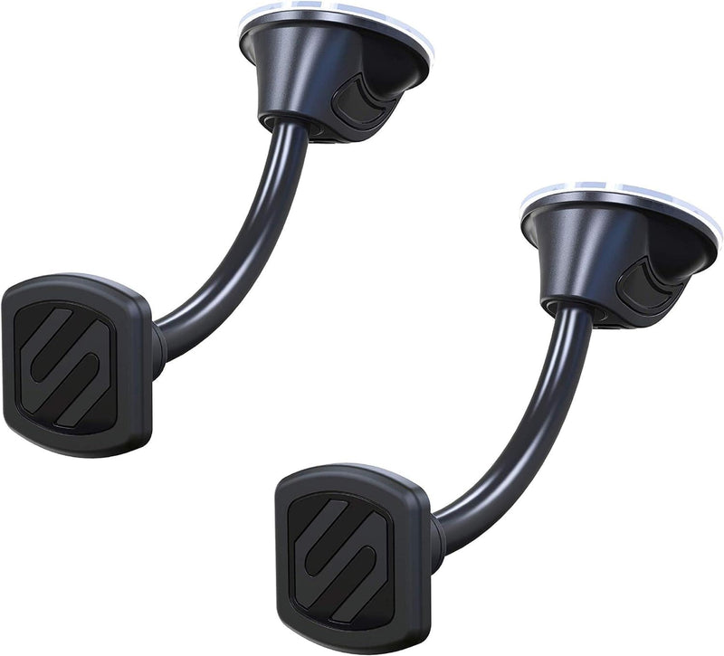 Scosche MAGFMB MagicMount Flush Magnetic Car Mount, Universal Cell Phone Holder for Car Dashboard and Flat Surfaces, Easy Magnet Mounting for iPhone, iPad, Smartphones, Tablets, and More - Windshield / Dash Suction Mount