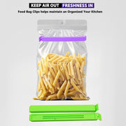 Food Clips, 18 Pcs Bag Sealing Clips For Storage Bags, In 4 Colors, Reusable Plastic Sandwiches And Snacks