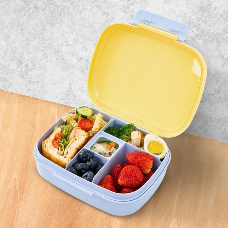 Smart Serve Bento Lunch Box 1100 ml, 5 compartment - Sunny Sky