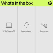 HP Laptop 15-fd0050ne, 15.6" FHD, 13th Gen Intel Core i5, 8GB RAM, 512GB SSD, 2GB NVIDIA GeForce MX570, Windows 11 Home, En -Ar KB, Natural silver - 9P2X1EA