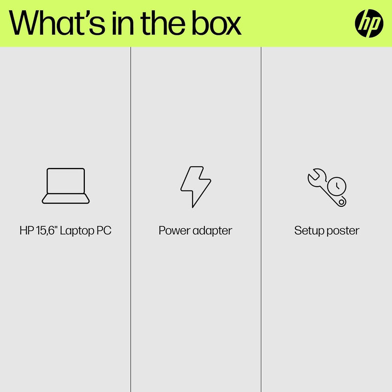 HP Laptop 15-fd0050ne, 15.6" FHD, 13th Gen Intel Core i5, 8GB RAM, 512GB SSD, 2GB NVIDIA GeForce MX570, Windows 11 Home, En -Ar KB, Natural silver - 9P2X1EA