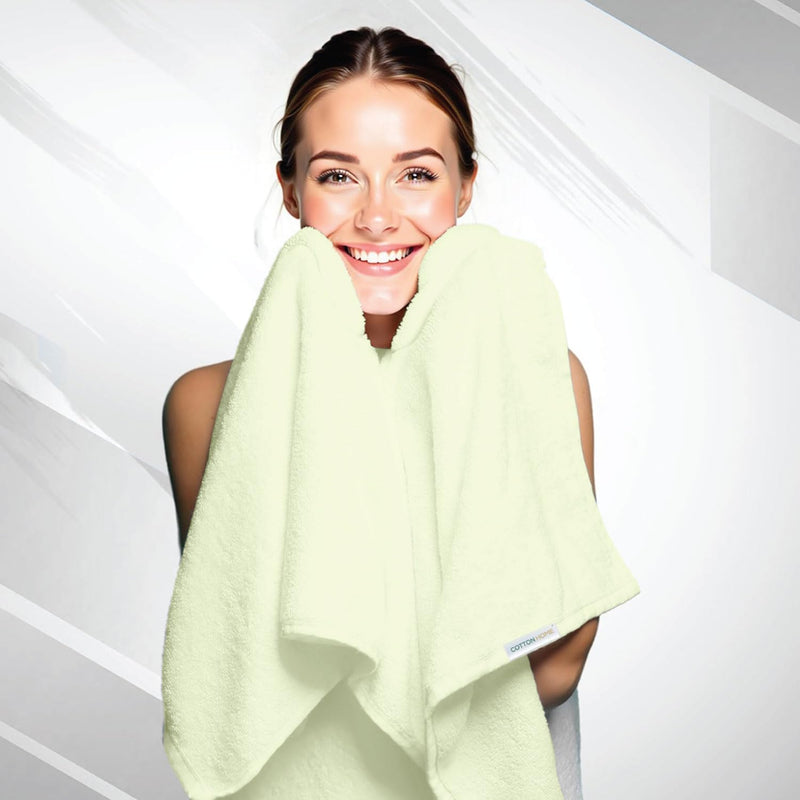 Cotton Home Rest Bath Towel- Set of 2 Sky Blue, Cotton Towel | 70x140cm / 27x55 inch, Luxury Hotel Towel Set Absorbent Durable Lightweight Washable Quick Dry Spa Quality Beach Pool Family Bath Towel.