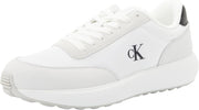 Mens Athleisure Runner Sneakers - Bright White/Black