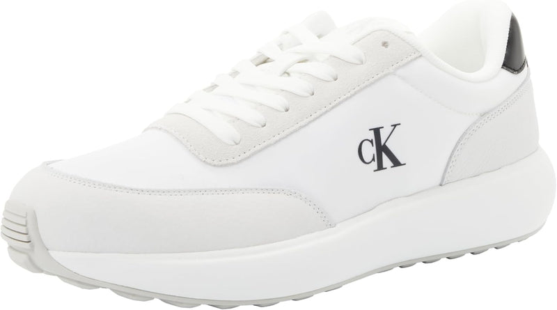 Mens Athleisure Runner Sneakers - Bright White/Black