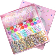 Shining Diva Fashion 780 Pcs Hair Accessories Set, Flower Bow Hair Clips Rubber Band Hair Ties Hairband for Girls Kids Baby Toddlers Women (14861zb) (Multicolor) - Style D - 1160 pcs Combo