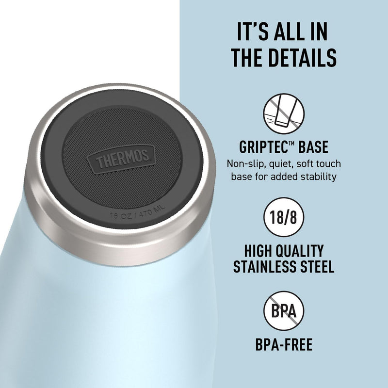 THERMOS ICON STAINLESS STEEL VACUUM INSULATED SANDSTONE TUMBLER 470 ML, IS1012SN, TRAVEL MUG, TUMBLER WITH HANDLE, COFFEE MUG