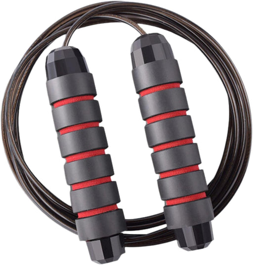 Sky-Touch Jump Rope For Men Women Kids Adjustable Fitness Exercise Jumping Ropes With Foam Antiskid Handles - Red