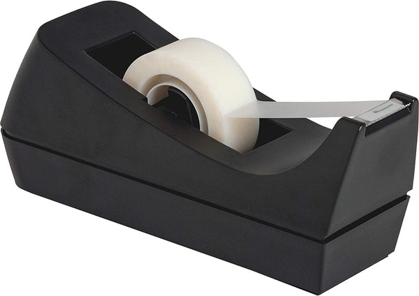 MARKQ Desk Tape Dispenser, Non-Skid Base Tape Roll Dispenser for School, Home, Office