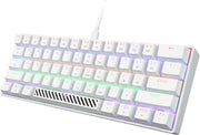 Power Pack V2 4-in-1 Gaming Bundle Keyboard, 65g Lightweight Mouse, Headset with 50mm Drivers & Mousepad - White