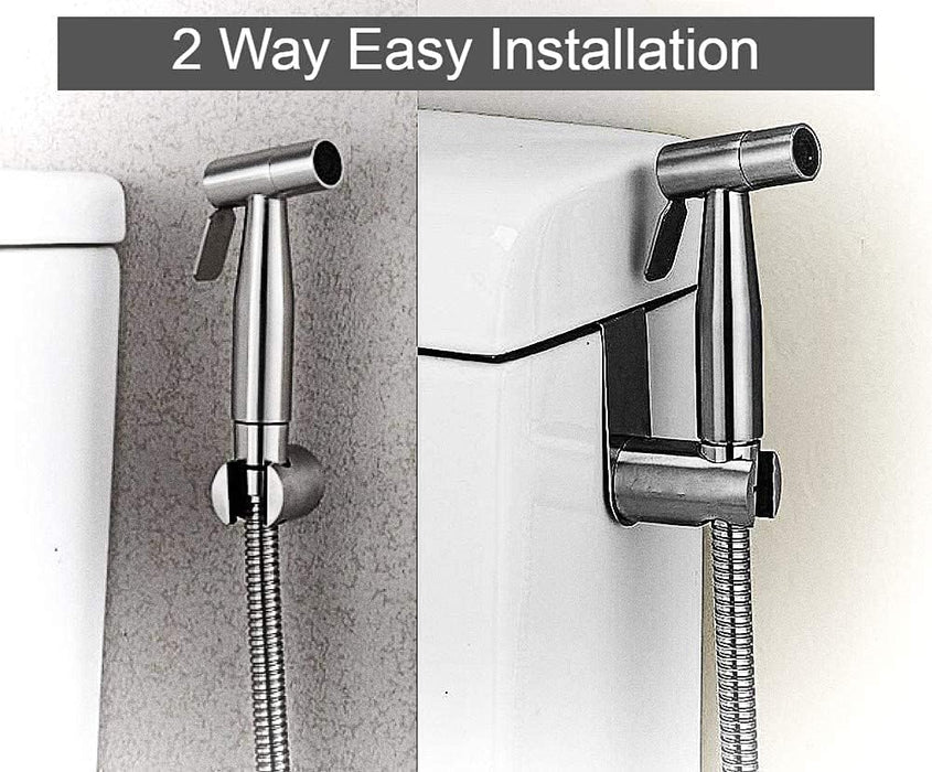 4 Pcs Bidet Toilet Sprayer Set Handheld Bidet Sprayer Kit Bathroom Hand shower for Self Cleaning Shattaf Set