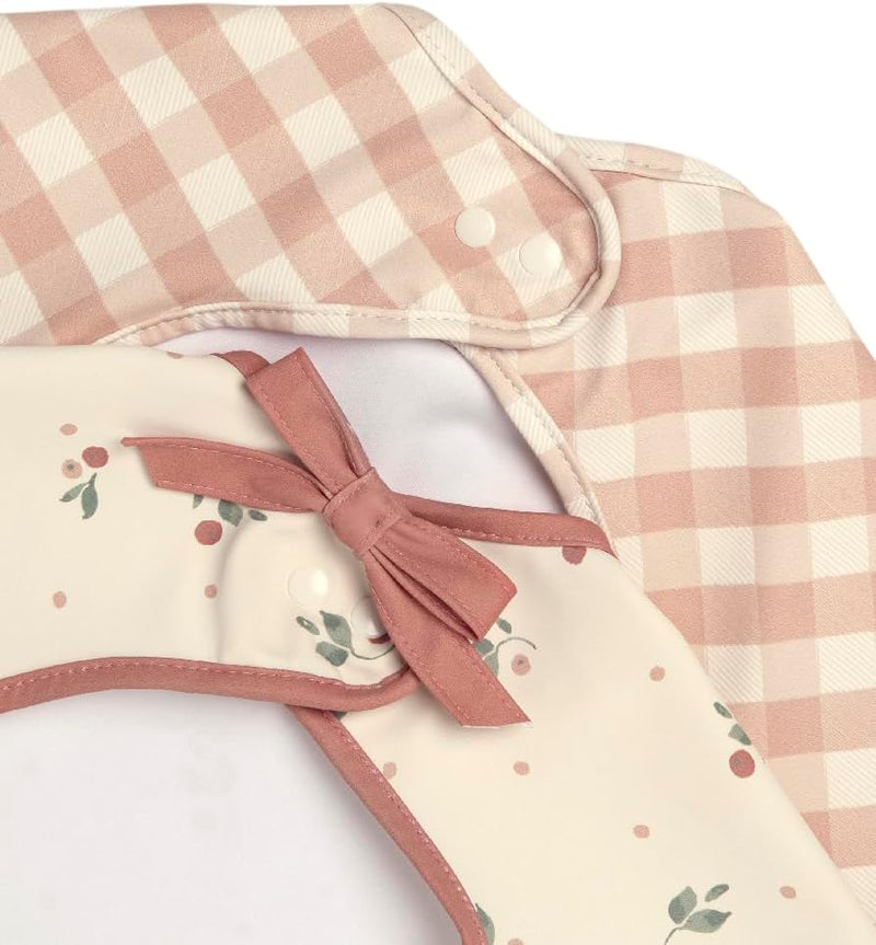 Mamas & Papas 2-Pack Waterproof Long Sleeved Messy Baby Bibs, Ideal for Weaning for 6-18 Months - Bonjour Bebe