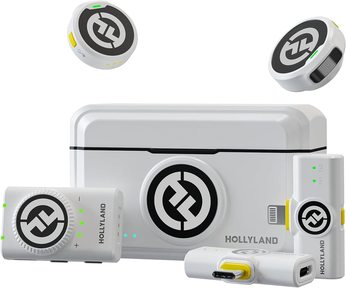 Hollyland LARK M2 Wireless Microphone System compatible with Android Smartphone, iPhone 16/15 Series, 1000ft LOS Range, Hi-Fi Audio, Noise Cancellation, 30H Duration, Mini Mic for Livestream Vlog – image 3