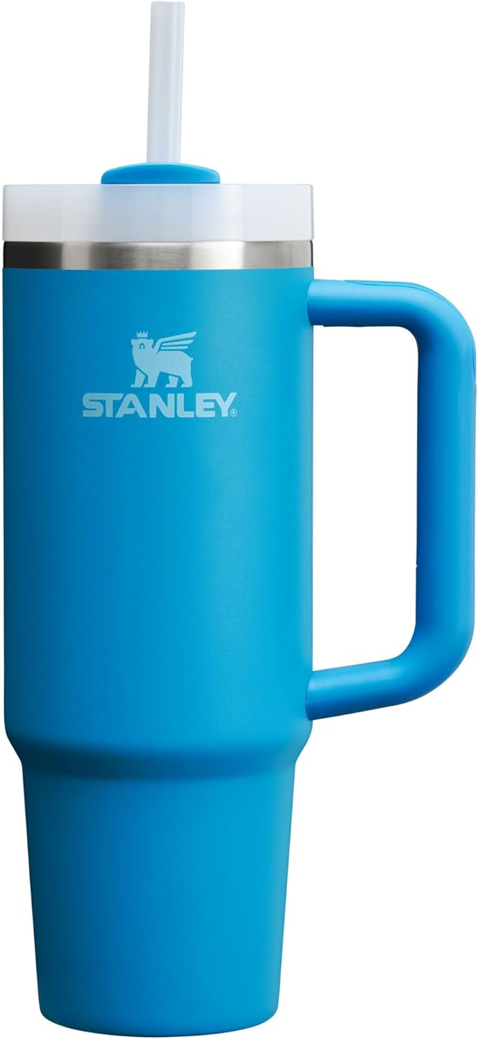 Stanley Quencher H2.0 Tumbler with Handle & Straw 40 oz | Twist On 3-Way Lid | Cupholder Compatible for Travel | Insulated Stainless Steel Cup | BPA-Free | Seafoam