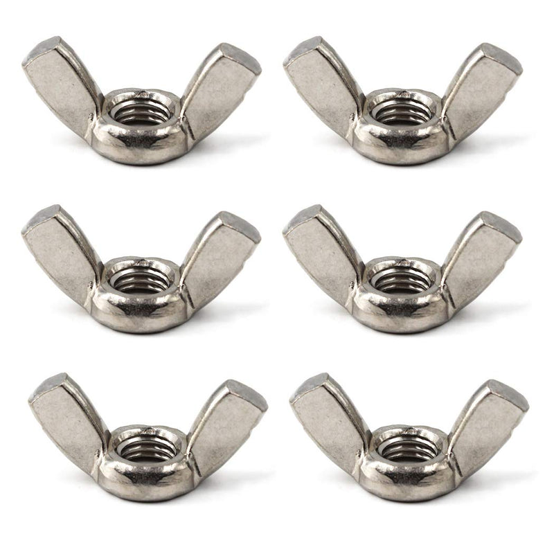 SeeRaphee 304 Stainless Steel Butterfly Wing Nut Set,Hand Twist Tighten Hardware Nut Fasteners Parts M10 Panxiang06
