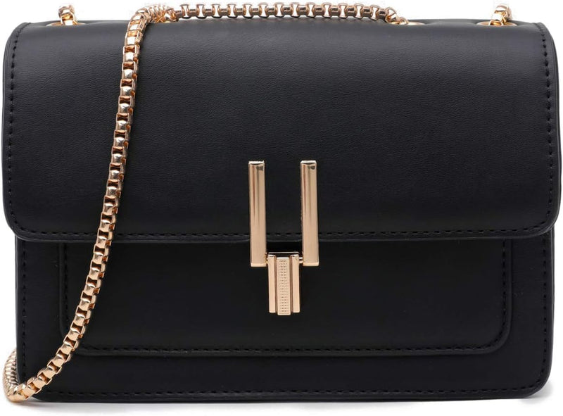 Crossbody Bags for Women Leather Designer Women's Crossbody Handbags Cute Purses - #2 Black