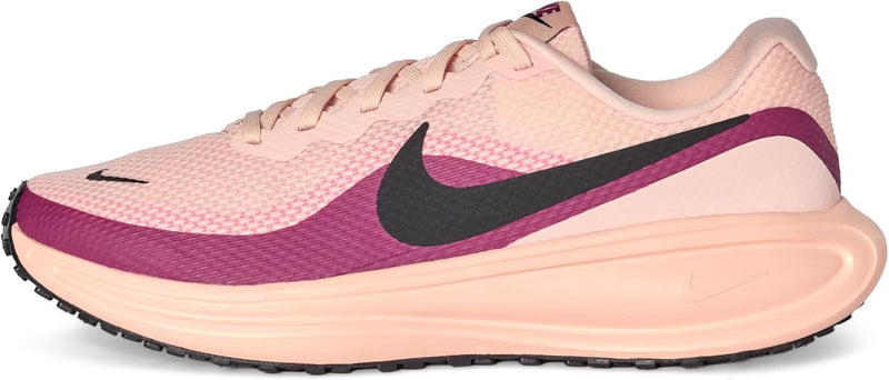 W NIKE REVOLUTION 8 womens LACED SHOES - WASHEDCORALBLACK-SWEETBEET-BRTCRIMSO