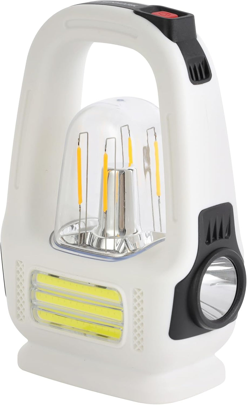 Olsenmark Rechargeable LED Tungsten Light with Solar- OME2841 Long Operating Time 4 Hours, Multi-Functional Lighting, COB Technology Portable and Light-Weight Design with Handle