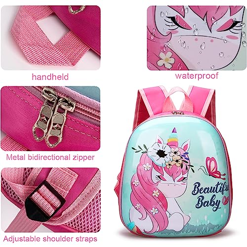 BBAUER Unicorn Backpack for Kids, Princess School Backpack Girls Elementary Primary Bookbag, Toddler school bag Kids Travel BookBag, Princess School Backpack for Age 3-12 Years
