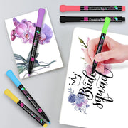 Khazna Dry Erase Markers, 8 Pack, Fine Tip, Erasable Whiteboard Pens for Kids, Liquid Chalk Markers, Easy Wipe, Compact & Non-Toxic, Ideal for Home, School & Office