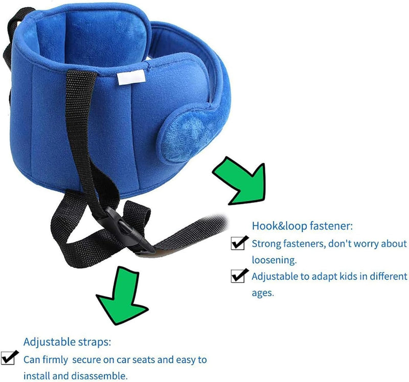 Baby Head Protector Car Seat,Car Seat Accessories for Kids,Car Safety Neck Pillows for Toddler Protection (gery)