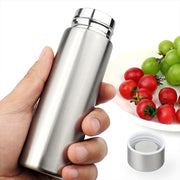 Mini Water Bottle, Mini Insulated Stainless Steel Bottle, 5oz/150ml Vacuum Insulated Reusable Leak Proof Stainless Steel Thermos, Flask Keeps Drink Cold and Hot for Purse Kids Women Lunch Bag - Silver