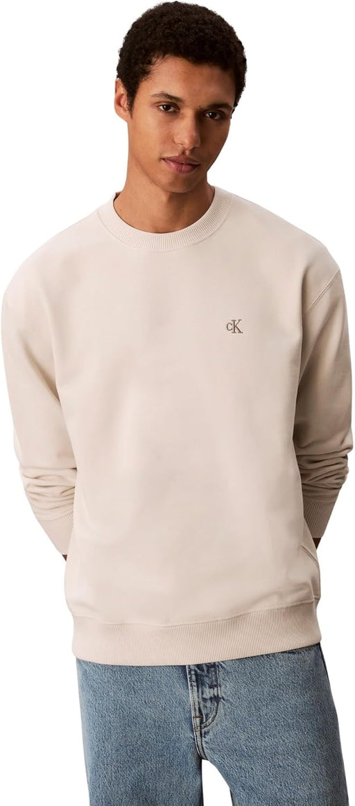 mens Ls eu 350terry monog Sweatshirts (pack of 1) - Chalk