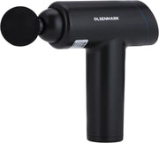 Olsenmark 6-in-1 Percussion Massage Gun Cordless & Rechargeable Deep Tissue Massager with 6 Detachable Heads, 6 Speed Levels, Ergonomic Grip for Full-Body Pain Relief, Stress Reduction, Black